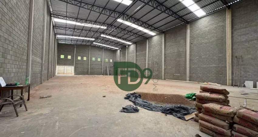 Galpão para alugar, 610 m² por r$ 15.500,00/mês - jardim industrial dante siani - nova odessa/sp