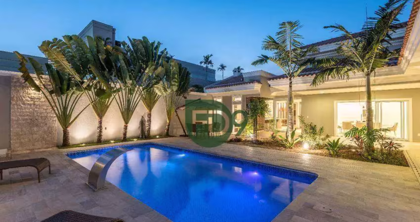 Casa com 4 dormitórios à venda, 410 m² por r$ 6.500.000,00 - condomínio residencial jardim tripoli - americana/sp