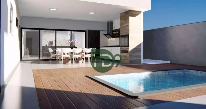 Casa com 3 dormitórios - condomínio solar das esmeraldas - nova odessa/sp.