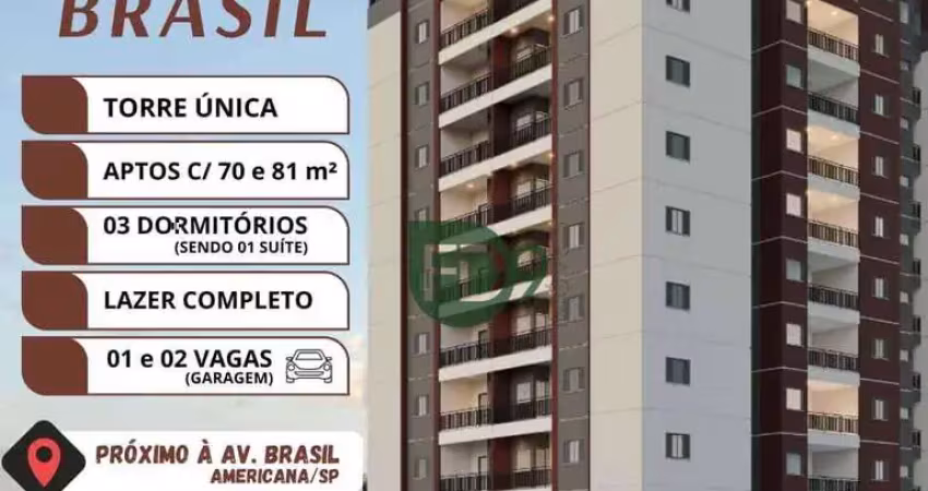 Apartamento com 3 quartos à venda no Parque Residencial Nardini, Americana 