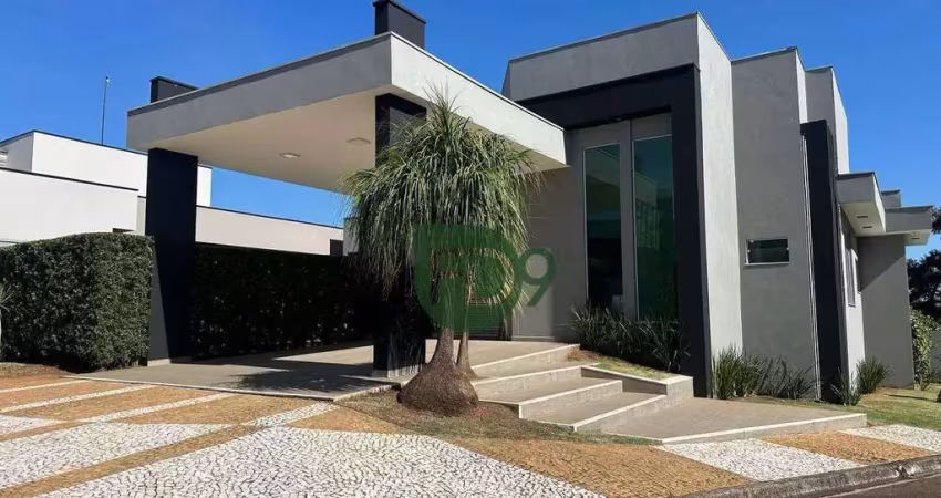 Casa com 3 dormitórios, 315 m² - venda por r$ 1.900.000 ou aluguel por r$ 13.950/mês - condomínio villa carioba - americana/sp
